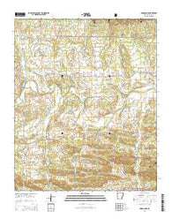 Board Camp Arkansas Current topographic map, 1:24000 scale, 7.5 X 7.5 Minute, Year 2014