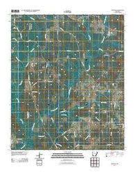 Bodcaw Arkansas Historical topographic map, 1:24000 scale, 7.5 X 7.5 Minute, Year 2011