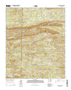 Bog Springs Arkansas Current topographic map, 1:24000 scale, 7.5 X 7.5 Minute, Year 2014