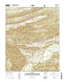 Boles Arkansas Current topographic map, 1:24000 scale, 7.5 X 7.5 Minute, Year 2014