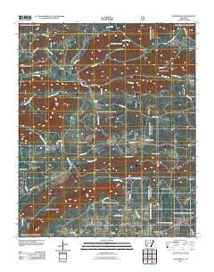 Bonnerdale Arkansas Historical topographic map, 1:24000 scale, 7.5 X 7.5 Minute, Year 2011