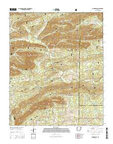 Bonnerdale Arkansas Current topographic map, 1:24000 scale, 7.5 X 7.5 Minute, Year 2014