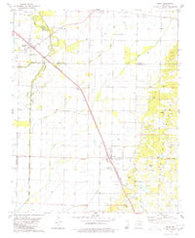 Bono Arkansas Historical topographic map, 1:24000 scale, 7.5 X 7.5 Minute, Year 1980