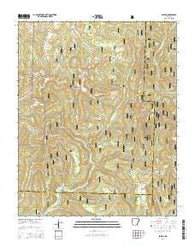 Boston Arkansas Current topographic map, 1:24000 scale, 7.5 X 7.5 Minute, Year 2014