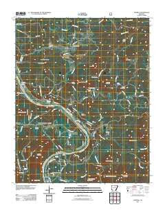 Boswell Arkansas Historical topographic map, 1:24000 scale, 7.5 X 7.5 Minute, Year 2011