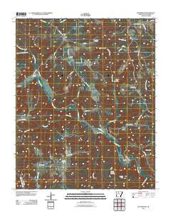 Botkinburg Arkansas Historical topographic map, 1:24000 scale, 7.5 X 7.5 Minute, Year 2011