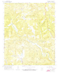 Botkinburg Arkansas Historical topographic map, 1:24000 scale, 7.5 X 7.5 Minute, Year 1965
