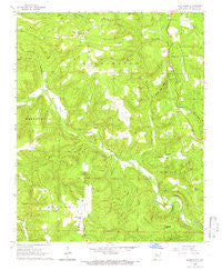 Botkinburg Arkansas Historical topographic map, 1:24000 scale, 7.5 X 7.5 Minute, Year 1965