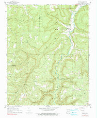 Boxley Arkansas Historical topographic map, 1:24000 scale, 7.5 X 7.5 Minute, Year 1968