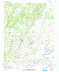 Bradford Arkansas Historical topographic map, 1:24000 scale, 7.5 X 7.5 Minute, Year 1968