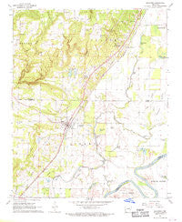 Bradford Arkansas Historical topographic map, 1:24000 scale, 7.5 X 7.5 Minute, Year 1968
