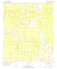 Bradley NE Arkansas Historical topographic map, 1:24000 scale, 7.5 X 7.5 Minute, Year 1952