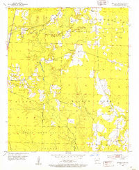 Bradley NE Arkansas Historical topographic map, 1:24000 scale, 7.5 X 7.5 Minute, Year 1952