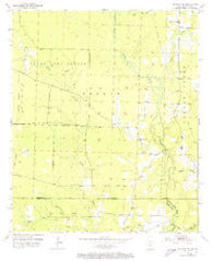 Bradley SE Arkansas Historical topographic map, 1:24000 scale, 7.5 X 7.5 Minute, Year 1952