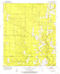 Bradley SE Arkansas Historical topographic map, 1:24000 scale, 7.5 X 7.5 Minute, Year 1952