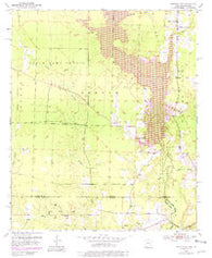 Bradley SE Arkansas Historical topographic map, 1:24000 scale, 7.5 X 7.5 Minute, Year 1952