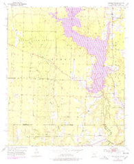 Bradley SE Arkansas Historical topographic map, 1:24000 scale, 7.5 X 7.5 Minute, Year 1952