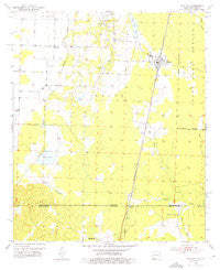 Bradley Arkansas Historical topographic map, 1:24000 scale, 7.5 X 7.5 Minute, Year 1952