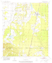 Bradley Arkansas Historical topographic map, 1:24000 scale, 7.5 X 7.5 Minute, Year 1952