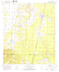 Bradley Arkansas Historical topographic map, 1:24000 scale, 7.5 X 7.5 Minute, Year 1952