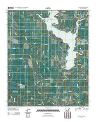 Bradley SE Arkansas Historical topographic map, 1:24000 scale, 7.5 X 7.5 Minute, Year 2011