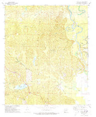 Bragg City Arkansas Historical topographic map, 1:24000 scale, 7.5 X 7.5 Minute, Year 1971