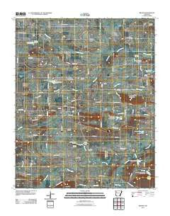 Branch Arkansas Historical topographic map, 1:24000 scale, 7.5 X 7.5 Minute, Year 2011