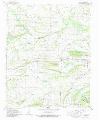 Branch Arkansas Historical topographic map, 1:24000 scale, 7.5 X 7.5 Minute, Year 1966