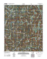 Brentwood Arkansas Historical topographic map, 1:24000 scale, 7.5 X 7.5 Minute, Year 2011