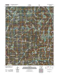 Brentwood Arkansas Historical topographic map, 1:24000 scale, 7.5 X 7.5 Minute, Year 2011
