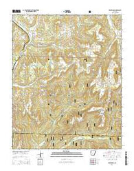 Brentwood Arkansas Current topographic map, 1:24000 scale, 7.5 X 7.5 Minute, Year 2014