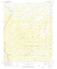 Brentwood Arkansas Historical topographic map, 1:24000 scale, 7.5 X 7.5 Minute, Year 1973