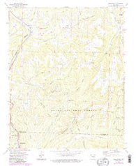 Brentwood Arkansas Historical topographic map, 1:24000 scale, 7.5 X 7.5 Minute, Year 1973