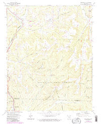 Brentwood Arkansas Historical topographic map, 1:24000 scale, 7.5 X 7.5 Minute, Year 1973