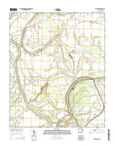 Brickeys Arkansas Current topographic map, 1:24000 scale, 7.5 X 7.5 Minute, Year 2014