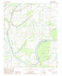 Brickeys Arkansas Historical topographic map, 1:24000 scale, 7.5 X 7.5 Minute, Year 1984
