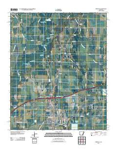 Brinkley Arkansas Historical topographic map, 1:24000 scale, 7.5 X 7.5 Minute, Year 2011