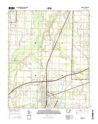 Brinkley Arkansas Current topographic map, 1:24000 scale, 7.5 X 7.5 Minute, Year 2014