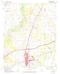 Brinkley Arkansas Historical topographic map, 1:24000 scale, 7.5 X 7.5 Minute, Year 1971