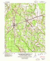 Brinkley Arkansas Historical topographic map, 1:62500 scale, 15 X 15 Minute, Year 1940