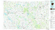 Brinkley Arkansas Historical topographic map, 1:100000 scale, 30 X 60 Minute, Year 1986