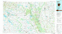 Brinkley Arkansas Historical topographic map, 1:100000 scale, 30 X 60 Minute, Year 1990