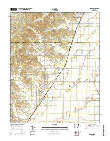 Brookland Arkansas Current topographic map, 1:24000 scale, 7.5 X 7.5 Minute, Year 2014