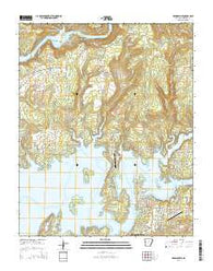Brownsville Arkansas Current topographic map, 1:24000 scale, 7.5 X 7.5 Minute, Year 2014