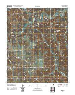 Bruno Arkansas Historical topographic map, 1:24000 scale, 7.5 X 7.5 Minute, Year 2011