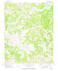 Bruno Arkansas Historical topographic map, 1:24000 scale, 7.5 X 7.5 Minute, Year 1967