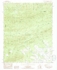 Brushy Creek Mountain Arkansas Historical topographic map, 1:24000 scale, 7.5 X 7.5 Minute, Year 1985