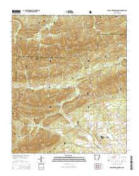Brushy Creek Mountain Arkansas Current topographic map, 1:24000 scale, 7.5 X 7.5 Minute, Year 2014