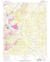 Bryant Arkansas Historical topographic map, 1:24000 scale, 7.5 X 7.5 Minute, Year 1954