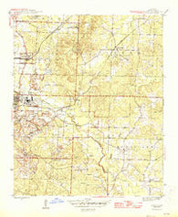 Bryant Arkansas Historical topographic map, 1:31680 scale, 7.5 X 7.5 Minute, Year 1944